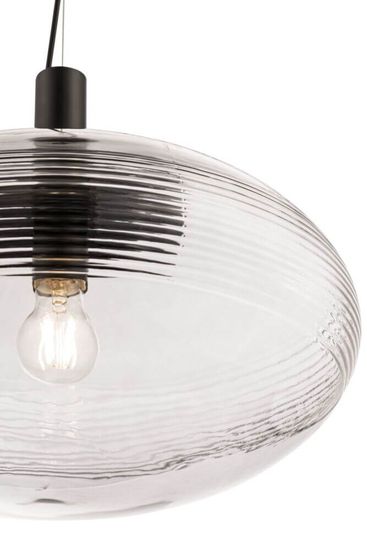 Maytoni Perlas Pendelleuchte, Hängeleuchte E27 Schwarz Glas