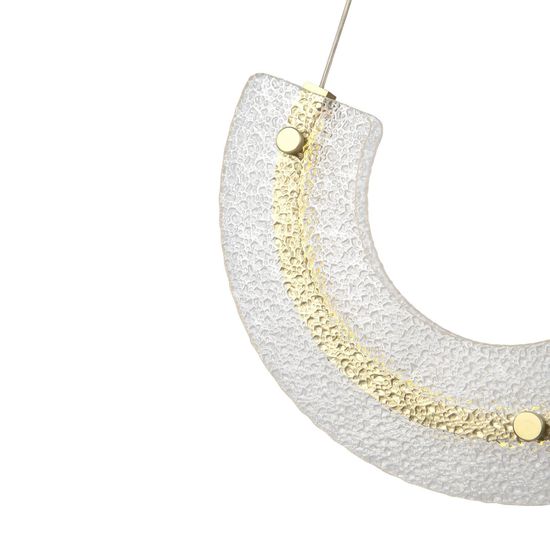 Maytoni Maya LED Pendelleuchte, Hängeleuchte 10W Gold-Farbe 85Ra Warmweiss