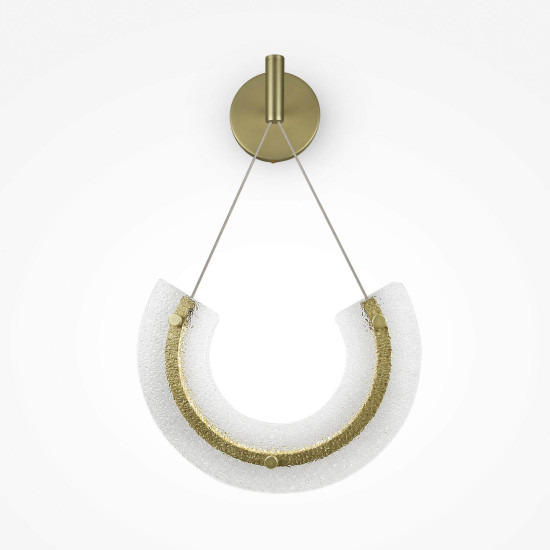 Maytoni Maya LED Wandleuchte, Wandlampe 10W Gold-Farbe 85Ra Warmweiss