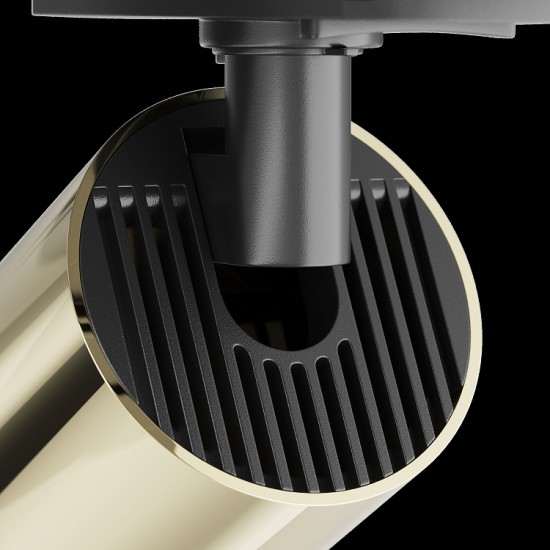 Maytoni Focus Stromschienenleuchte GU10 1-Phase System UNITY schwenkbar Schwarz Gold