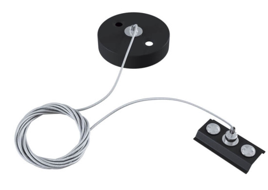 Maytoni Stromschienen Abhängeset, Kabel für Aufhändung / Pendel Schwarz