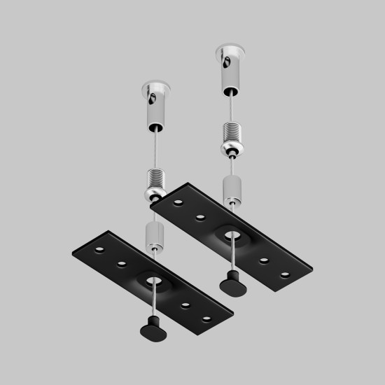 Maytoni Schienenzubehör Magnet-Schinensystem EXILITY 48V Schienensystemkomponente Schwarz 2,2cm x 200cm
