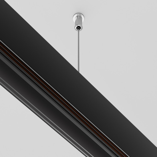 Maytoni Schienenzubehör Magnet-Schinensystem EXILITY 48V Schienensystemkomponente Schwarz 2,2cm x 200cm