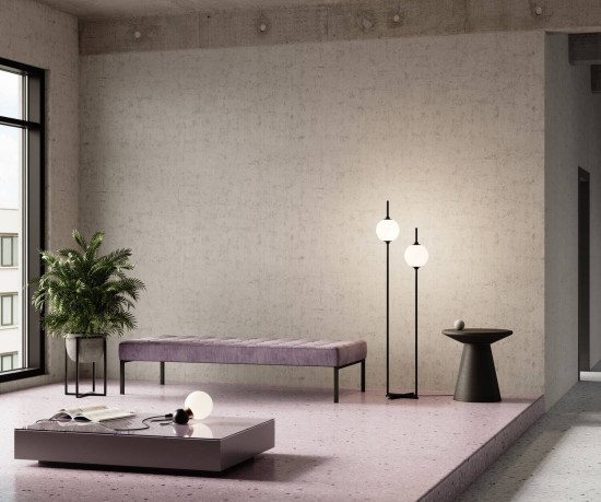 Maytoni The Sixth Sense LED Stehleuchte, Stehlampe 2x 12W Schwarz Warmweiss