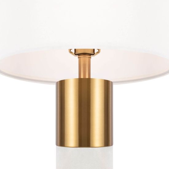 Maytoni Bianco Tischleuchte, Tischlampe E27 27cm Messing