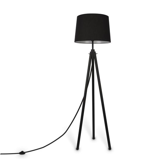 Maytoni Calvin Stehleuchte, Stehlampe E27 Schwarz 4099776028031
