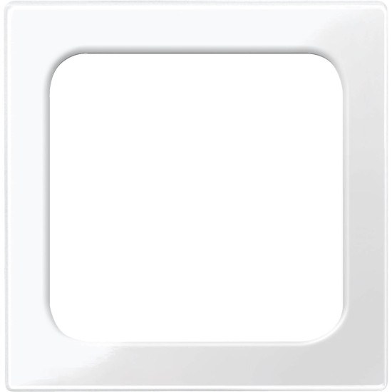 Merten 397619 Zentralplatte für Lichtsignal-Einsatz, polarweiß glänzend, System M