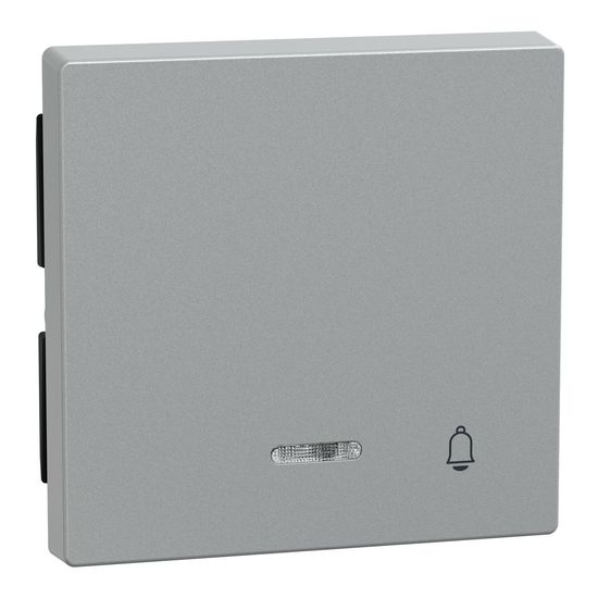 Merten 430860 Wippe mit Kontrollfenster und Aufdruck Klingel, aluminium, System M