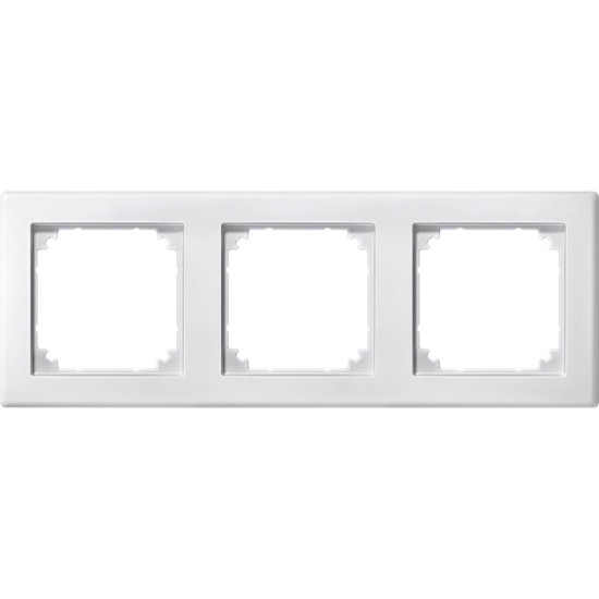Merten 484319 M-SMART-Rahmen, 3fach, polarweiß