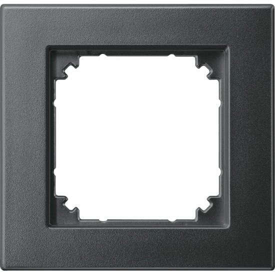 Merten 488114 M-PLAN II-Rahmen, 1fach, bündiger Einbau, anthrazit