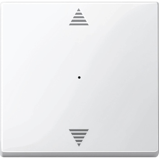 Merten 619419 Wippe für Tastermodul 1fach mit Aufdruck Auf/Ab, polarweiß glänzend, System M