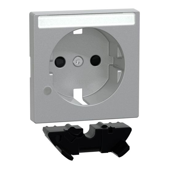 Merten MEG2333-0460 Erweiterungsset Kontrolllicht für Schutzkontakt-Steckdosen, aluminium, System M