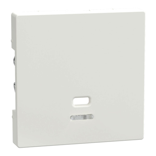 Merten MEG3380-0319 Zentralplatte mit Kontrollfenster für Zugschalter, polarweiß glänzend, System M