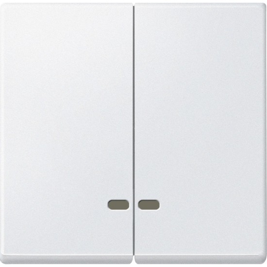 Merten MEG3420-0419 Doppelwippe mit Kontrollfenster, polarweiß, System M