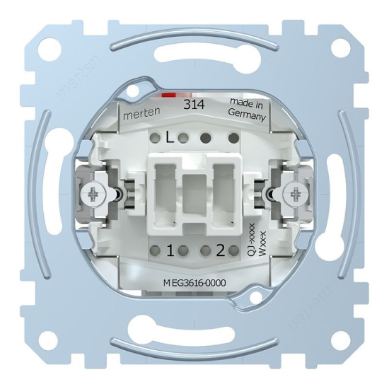 Merten MEG3616-0000 Aus/-Wechselschalter 1-polig 16AX Einsatz