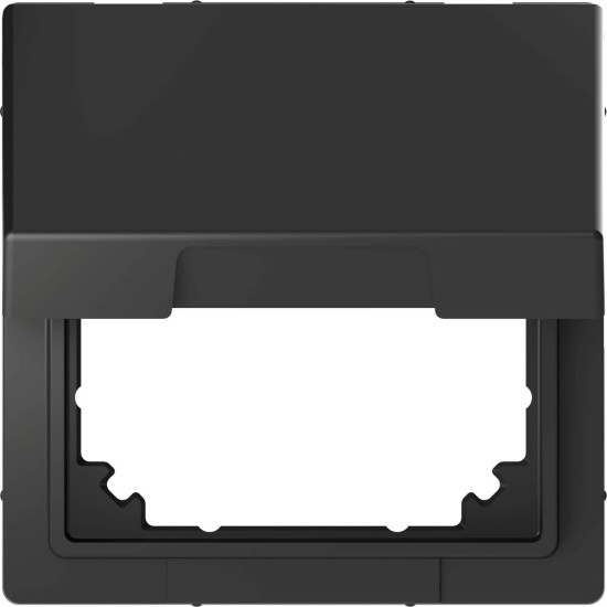 Merten MEG4081-6034 Adapter mit Klappdeckel für Einsätze nach DIN 49075, Anthrazit, System Design