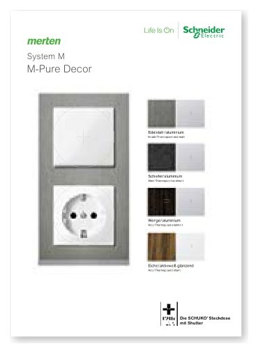 Merten MEGMKM010 Musterkoffermodul M-Pure Decor