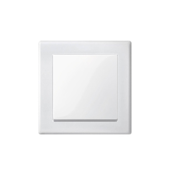 Merten - Wechselschalter mit Rahmen Kombination - System M Polarweiß glänzend