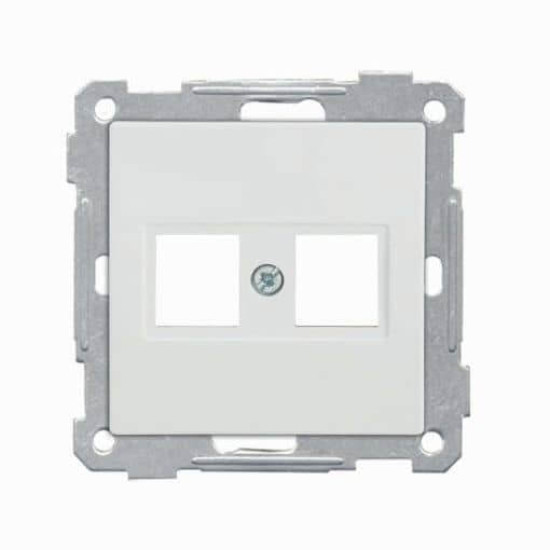 Mutlusan Candela Modul RJ45 Datenbuchse 2fach Weiss