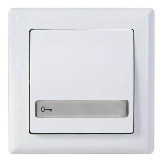Mutlusan Daria Schalter Schlüssel beleuchtet und beschriftbar weiss