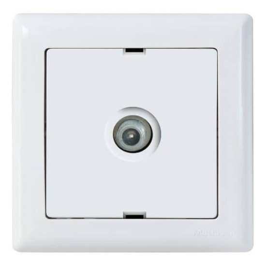Mutlusan Daria Sat TV F-Antennendose Durchgangsdose Weiss