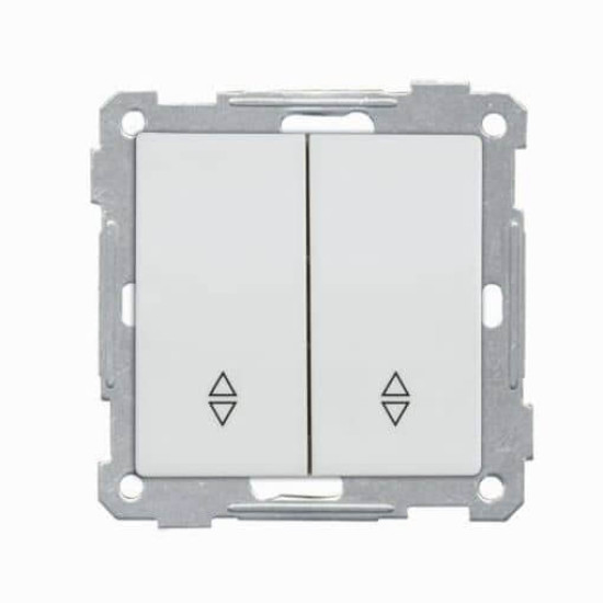 Mutlusan Candela Modul 2-fach Wechselschalter Schalter weiss