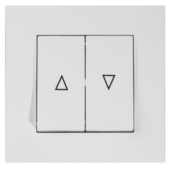 Mutlusan Rita Jalousieschalter Rolladenschalter Unterputz Weiss