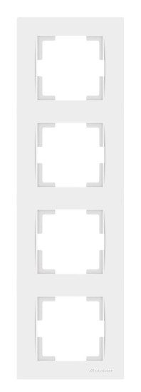 Mutlusan Rita 4-fach Rahmen vertikal weiss für 4 Module