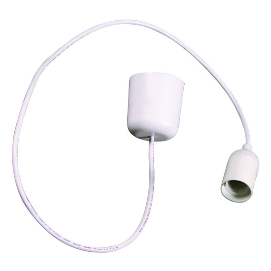 Näve 0000610 Glattmantelpendel für KID BALLON E27 Lampenschirm 80cm weiss