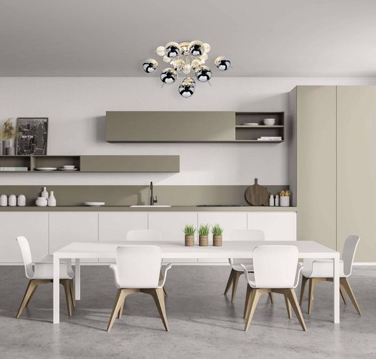 Näve G9 Deckenleuchte EXPLOSION Ø57cm chrome 1085142