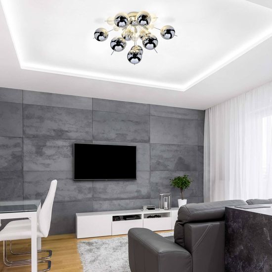 Näve G9 Deckenleuchte EXPLOSION Ø57cm chrome 1085142