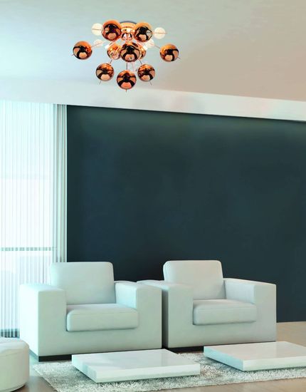 Näve G9 Deckenleuchte EXPLOSION Ø57cm kupfer 1085147