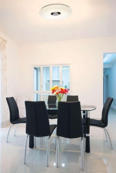 Näve Deckenleuchte NASHVILLE Ø40cm Steuerbare Lichtfarbe IP44 weiß dimmbar RGB 1220261