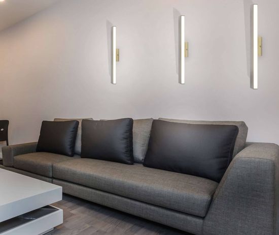 Näve LED Wandleuchte DUBAI 45x7cm 19,4W Warmweiss chrome 1259142