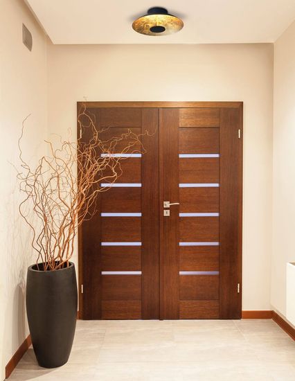 Näve LED Deckenleuchte FIRENZE Ø30cm 12W Warmweiss schwarz-gold 1265358