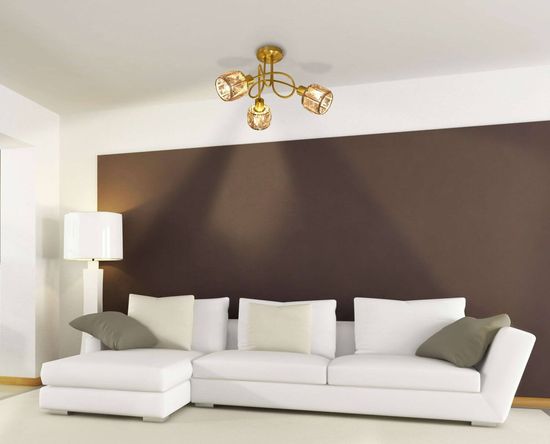 Näve LED Spotleuchte JOSEFA Ø38cm 120W Warmweiss gold 1280858