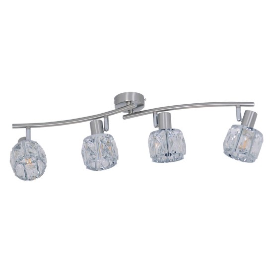 Näve LED Spotleuchte JOSEFA 70x9,2cm 16W Warmweiss stahl-blank 1280950