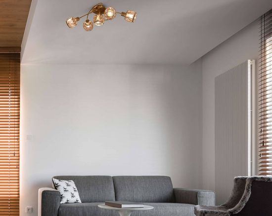 Näve LED Spotleuchte JOSEFA 61x36cm 200W Warmweiss stahl-blank 1281050