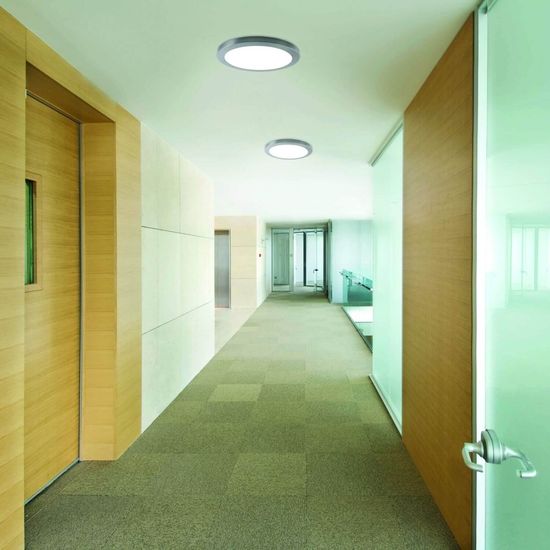 Näve LED Deckenleuchte BONUS Ø33cm 24W Steuerbare Lichtfarbe chrome RGB 1366042