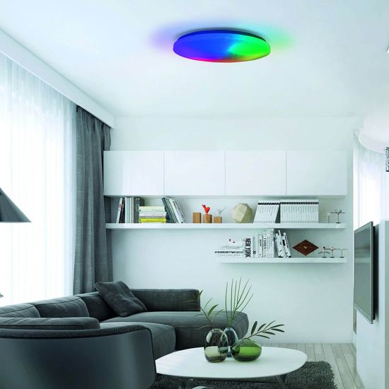 Näve LED Deckenleuchte SLIGO Ø38cm 24W Steuerbare Lichtfarbe bunt dimmbar RGB 1374661