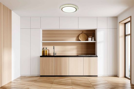 Näve LED Deckenleuchte MADISON Ø48cm 45W Steuerbare Lichtfarbe gold dimmbar 1381158