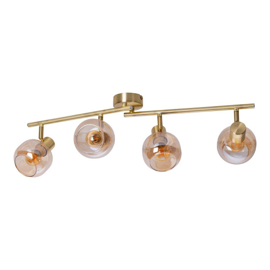 Näve E14 Spotleuchte LIBBY 80x23cm messing 1389845