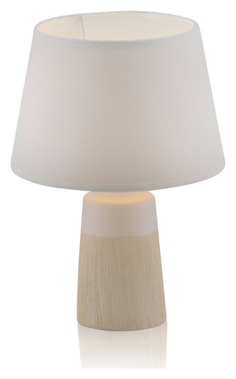 Näve E14 Tischleuchte TALIA Ø20cm weiß Keramik 3122323