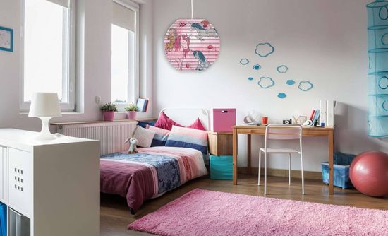 Näve Lampenschirm KID BALLON Ø40cm bunt Einhorn 4120606