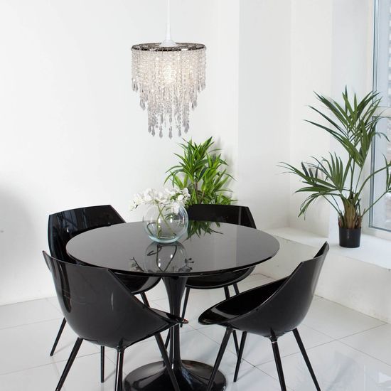 Näve E27 Pendelleuchte KIRA Ø22,5cm klar transparent 6008731