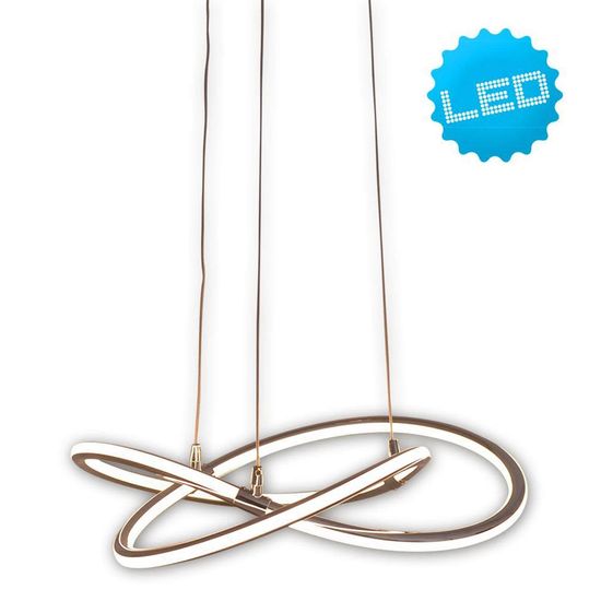 Näve LED Pendelleuchte ODRIVE Ø45cm 31W Warmweiss chrome dimmbar 6129042