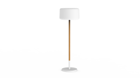 NewGarden CHLOE PLANT WOOD LED Solar Stehlampe variable Höhe Holz + RGB, Akku Innen & Außen IP65