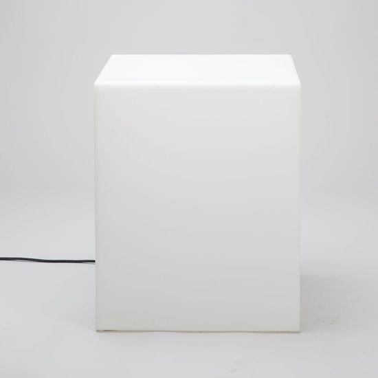 NewGarden CUBY 53 LED Garten-Leuchtwürfel, Beistelltisch + Abstellfläche 53cm E27 Innen & Außen IP65