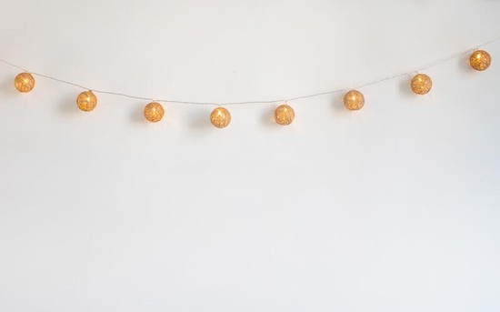 NewGarden PALLINA LED Balkon und Garten Lichterkette warmweiss Innen & Außen IP44