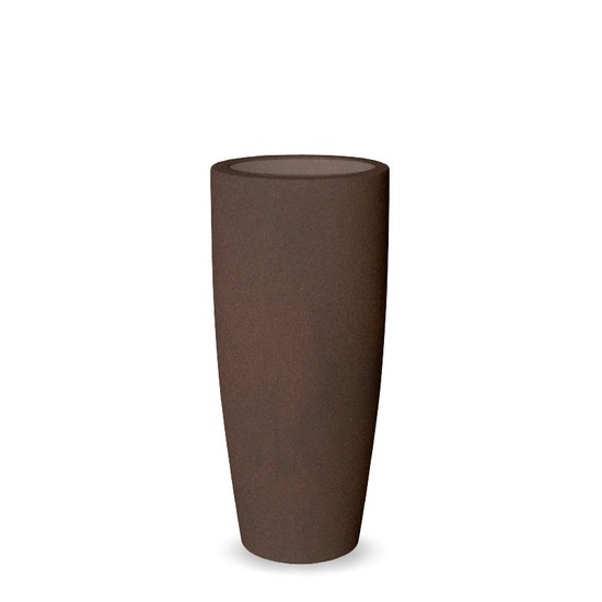 Newgarden BAMBU 90 Übertopf, Kübel XXL groß doppelwandig rund ø40x90cm bronze 16L außen